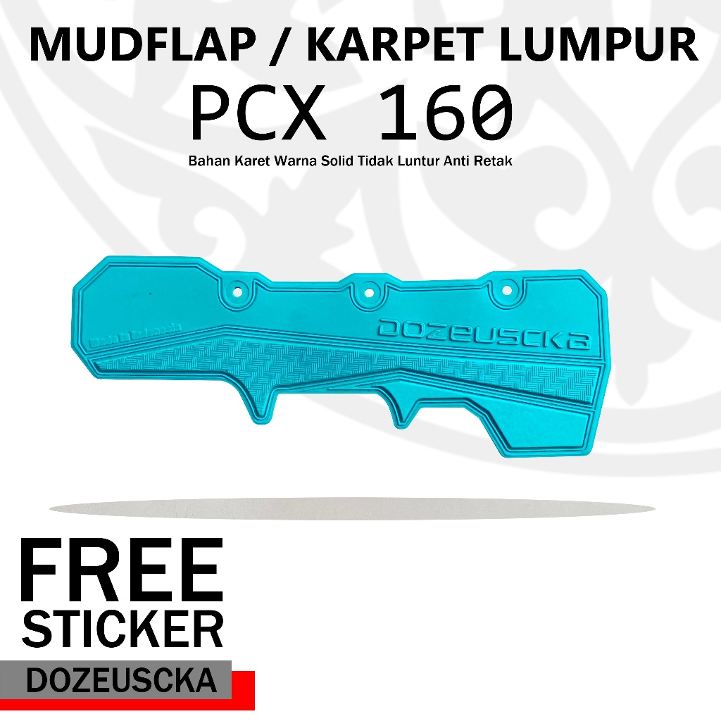 Dozeuscka Mudflap PCX 160 วัสดุพรีเมี่ยมพรมโคลนป้องกันการแตกร้าว