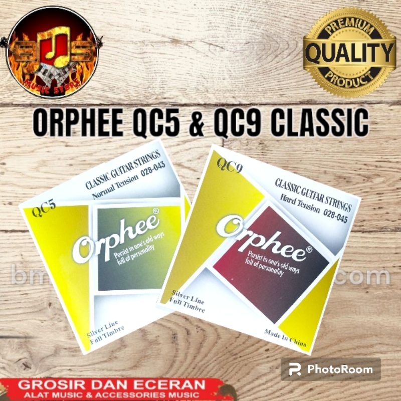 Orphee QC5 Strings Orphee Classic Normal Tension & Orphee QC9 Classic Hard Tension Guitar Classic St
