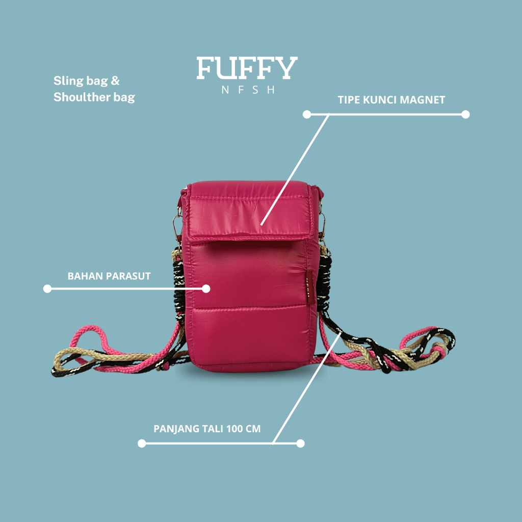 ข้อเสนอใหม่ ใหม่ล่าสุด FUFFY SLINGBAG SHOULTHER BAG MINI FUFFY NFSH