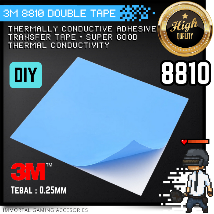 [IM] 3M 8810 เทปคู่นําความร้อนกาวฉนวนสําหรับCooler Funcoolerฮีทซิงค์พัดลมระบายความร้อนHPแผ่นPeltier 