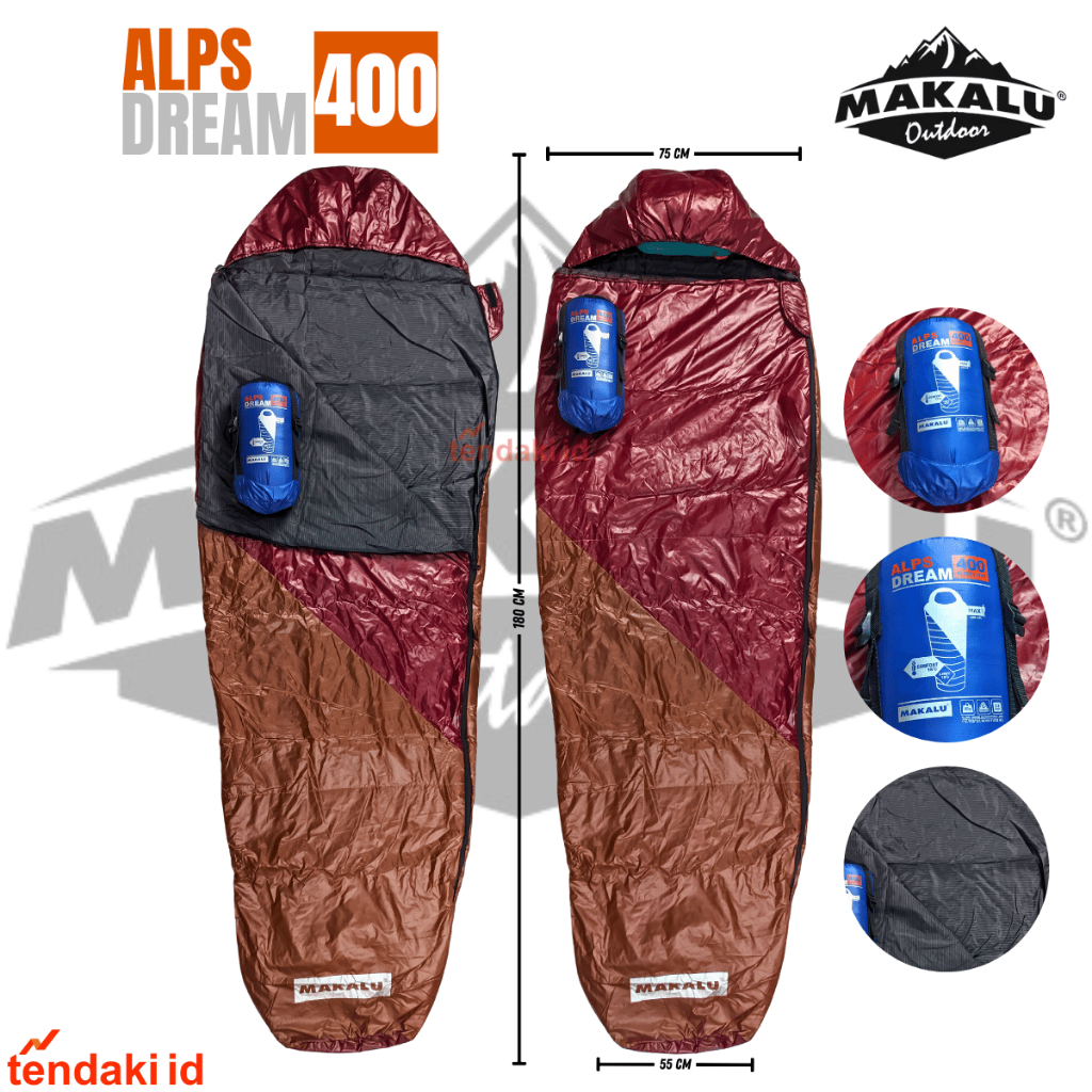 SLEEPING BAG MAKALU ALPS DREAM 400 ULTRA LIGHT / SLEEPING BAG ULTRALIGHT MAKALU