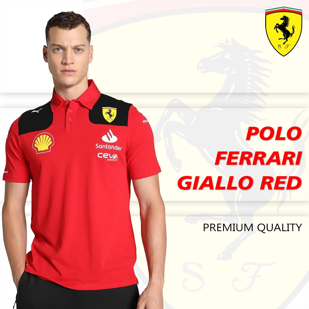 เสื้อโปโล FERRARI GIALLO 2023 PREMIUM