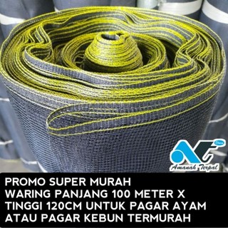 Waring Jaring Pagar tanaman panjang 100m 90m 80m 50m 25m 20m x Lebar 120cm Jaring Waring Pagar Kandang