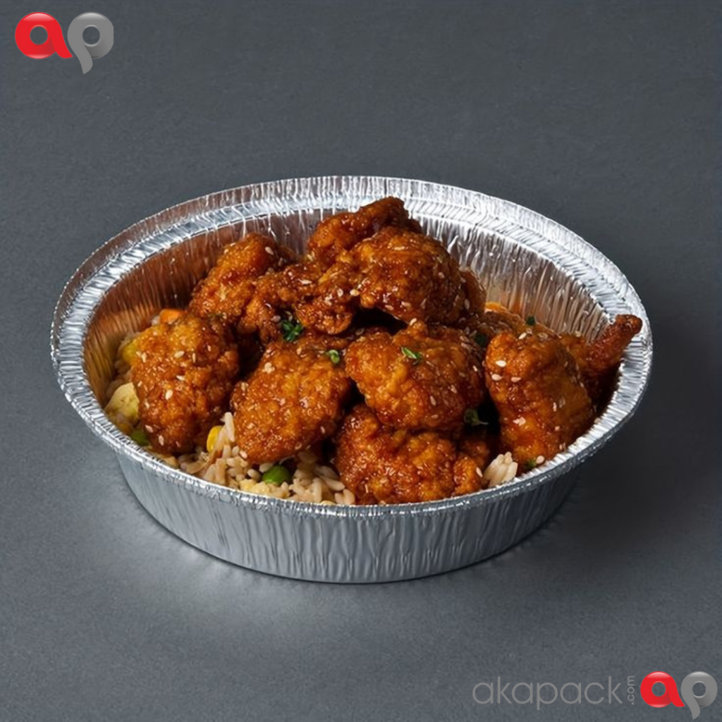 ถาดอลูมิเนียม 3378-P 190ml ขนาด 10.9x8.3x2.7 ซม. จํานวน 10 ชิ้น