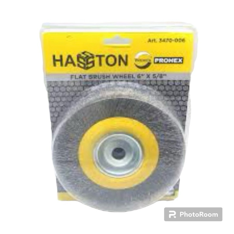 Hasston Prohex 3470 006 6 นิ้ว x 5/8 แปรงลวดบดแบบตั้งโต๊ะ / แปรงลวดล้อ