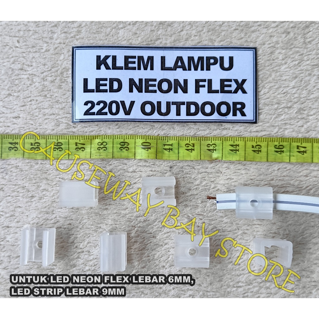 ที่หนีบไฟ LED NEON FLEX และแถบ LED
