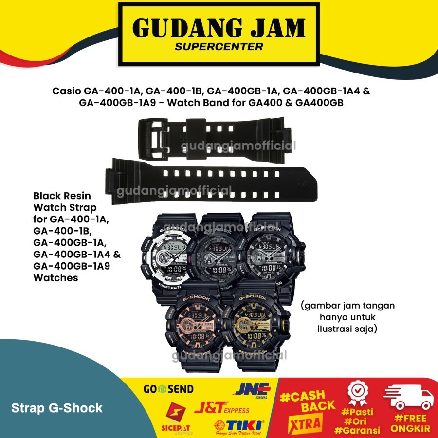 G-shock GA-400 GA400 GA-400GB GA400GB GA 400 สายเดิม