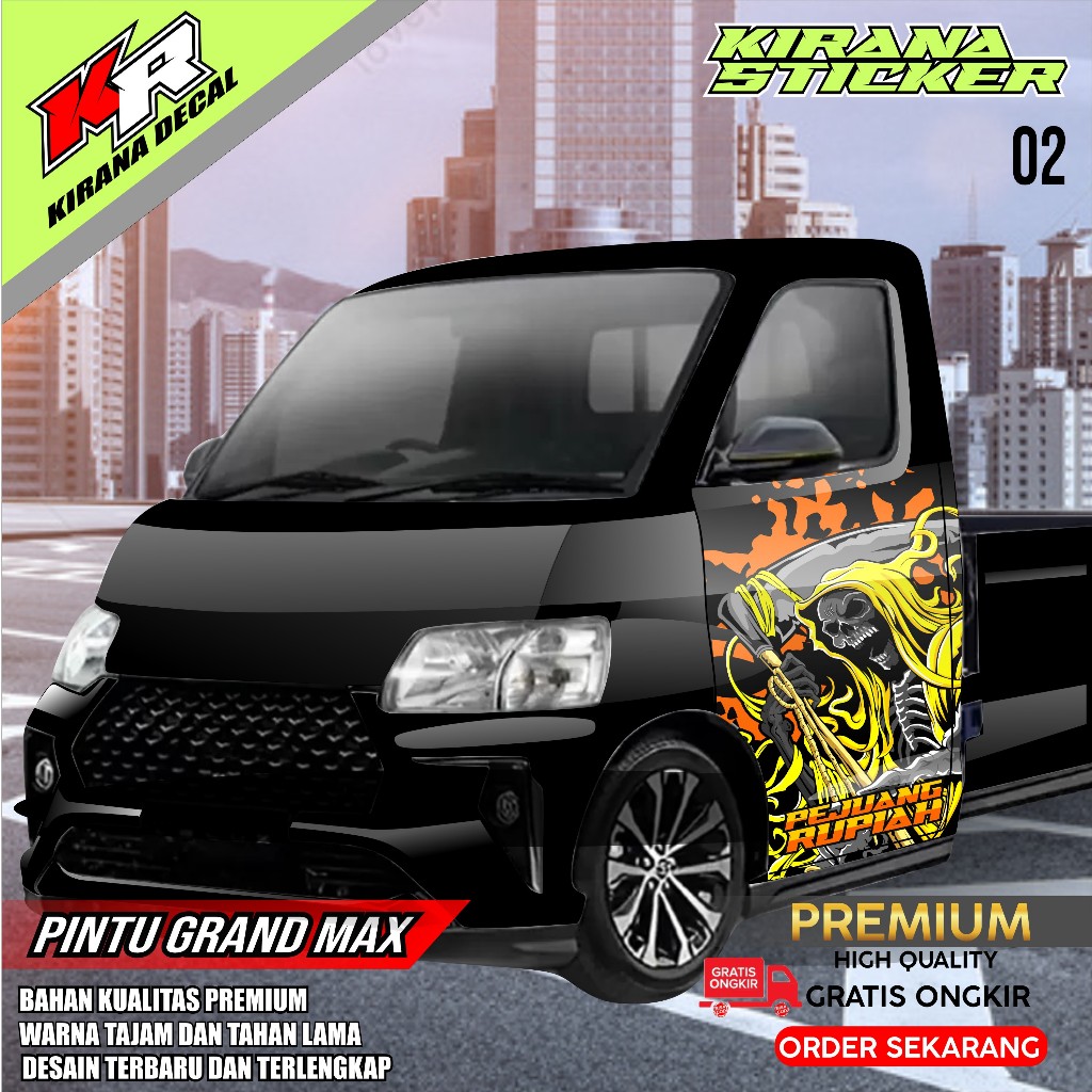สติ๊กเกอร์ติดประตูด้านข้างสําหรับติดรถยนต์, GRANDMAX, L300 KR 02