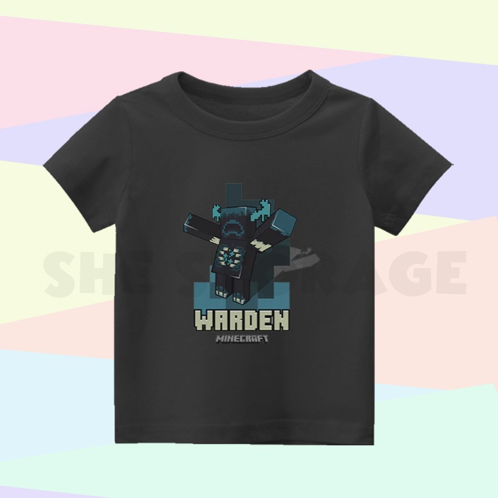 เสื้อผ้าเด็ก& 39;S WARDEN MINECRAFT CHILDREN& 39;S เสื้อยืด / UNISEX MINECRAFT CHILDREN& 39;S TOPS