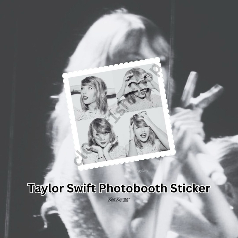 สติ๊กเกอร์กันน้ํา Taylor Swift Photobooth