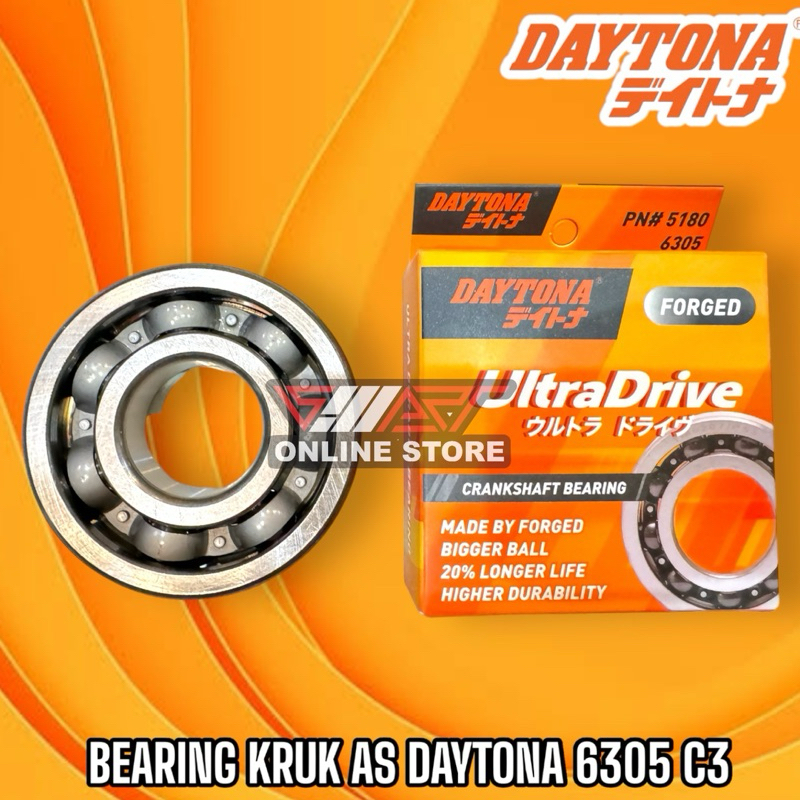 CRANKSHAFT BEARING DAYTONA 6305 C3 (5180)