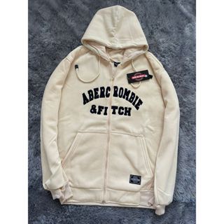 STM Hoodie Zipper Jacket ABER Cream Full Tag และโลโก้ป้าย Texs FULL เย็บปักถักร้อย Premium Unisex