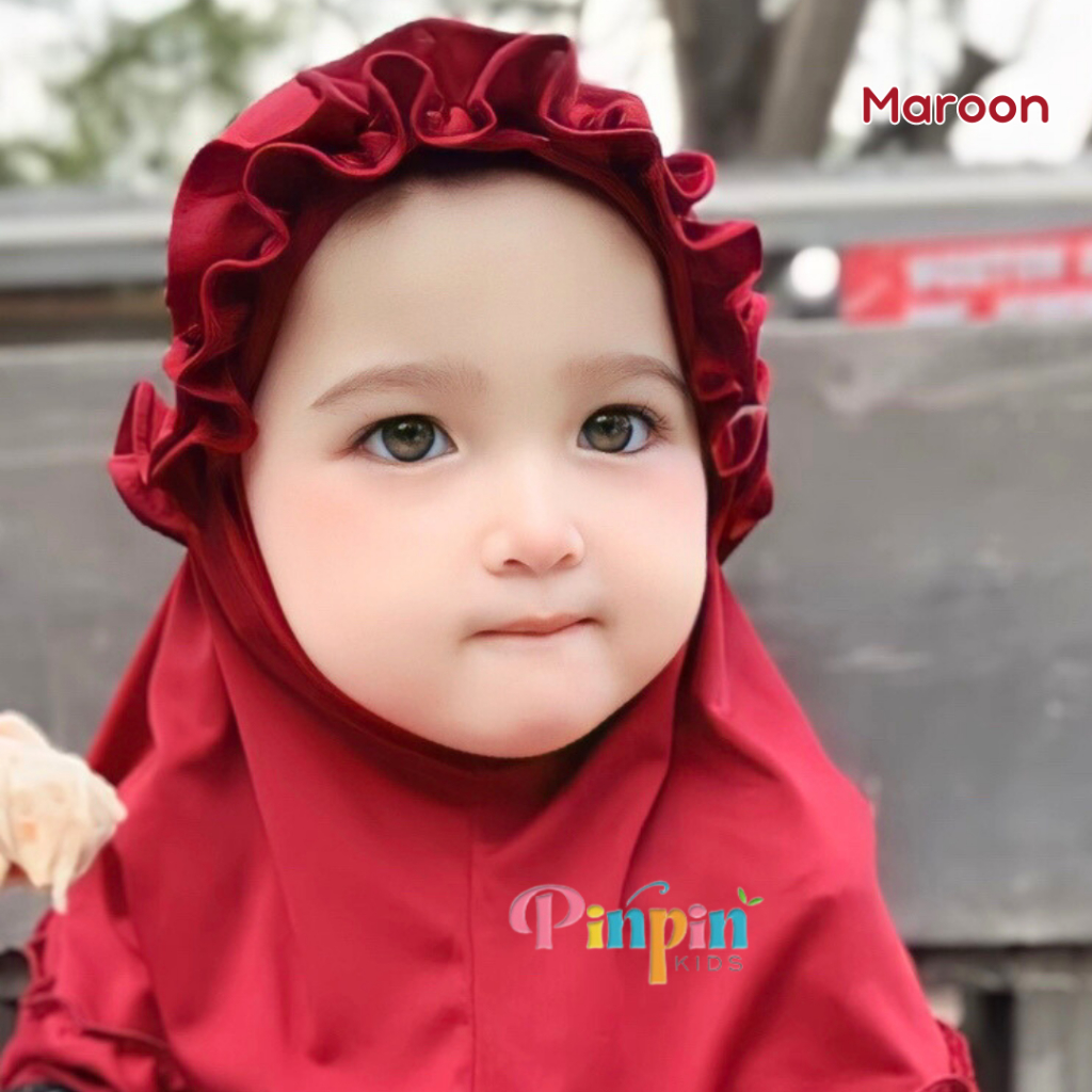 Pinpin Kids - RAINA Kriwl Baby Hijab 0-3 YEARS / Baby Hijab / Girls Headscarf