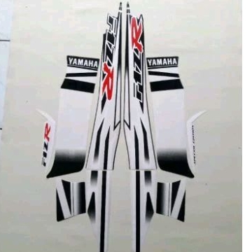 สติ๊กเกอร์ Striping F1zr f1z r yamaha fizr fiz r f1z r รุ่นพิเศษ สีขาวสีดํา
