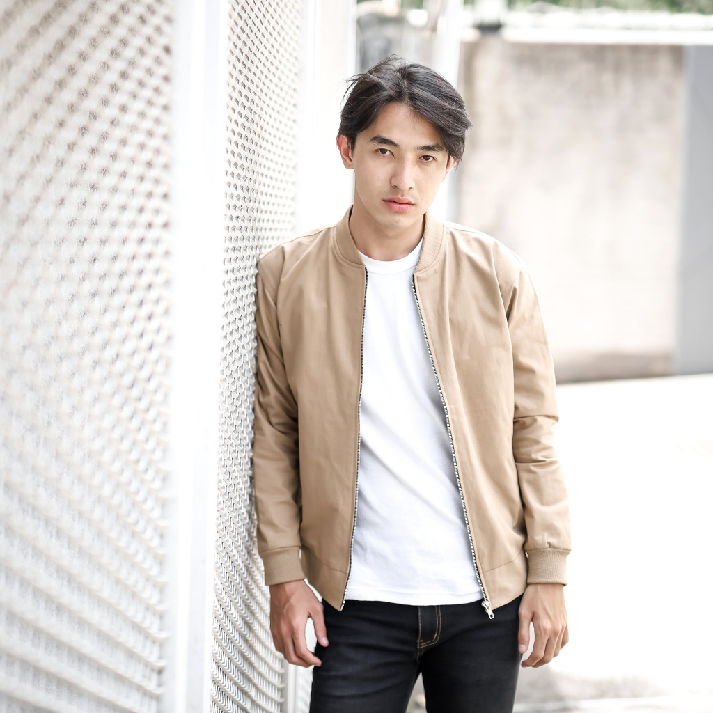 Rikho Bomber Jacket Canvas Cream