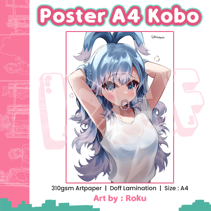 โปสเตอร์ Kobo A4 - Hololive Poster - Roku