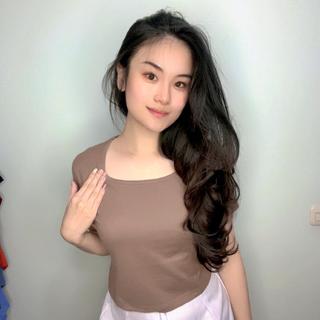 CROP TOP POLOS TEBAL COTTON COMBED 24S PREMIUM BAJU CROP TEE TSHIRT KOREA FASHION WANITA