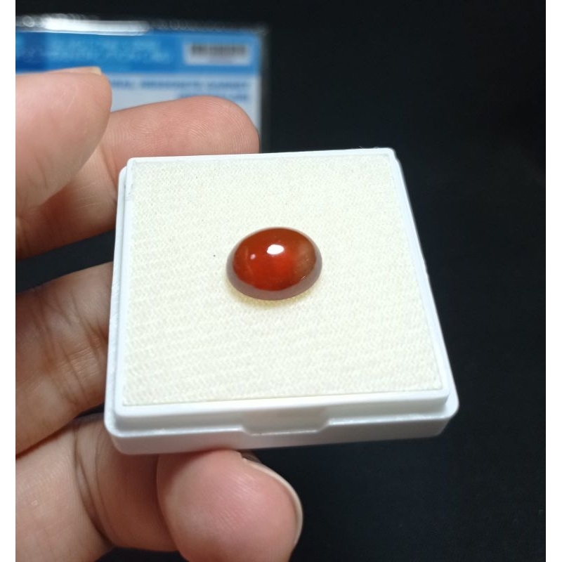 ORIGINAL SRILANKA HESSONITE GARNET STONE ใบรับรอง