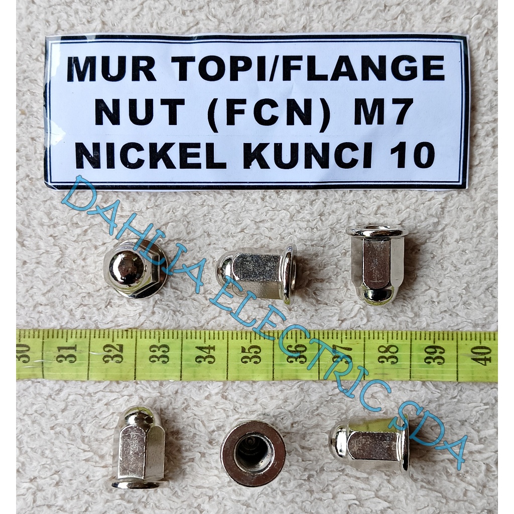 แคปนัท / FLANGE NUT (FCN) M7 NICKEL KEY 10