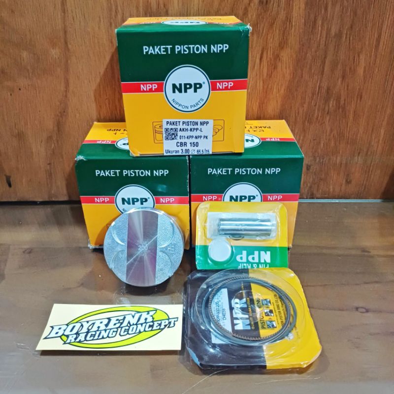 PISTON KIT CBR 150 63.5/5/64.5/65.5/66/66.5/67/67.5 NPP~BOYRENK RACING