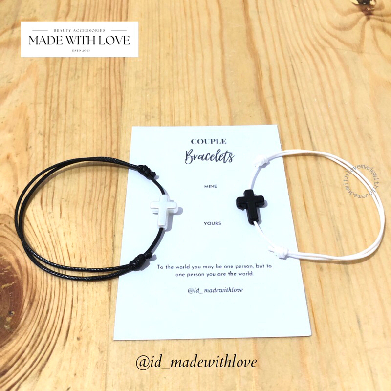 CROSS BRACELET | COUPLE BRACELET | สร้อยข้อมือจิตวิญญาณ | Couple Bracelets | COUPLE BRACELET | ID_MA