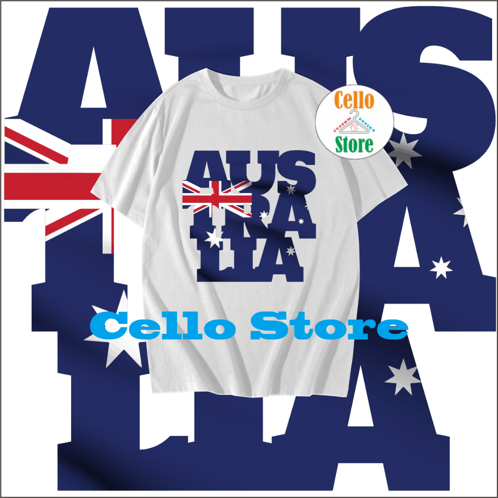 เสื้อยืดจาก AUSTRALIA ผู้ใหญ่และเด็ก