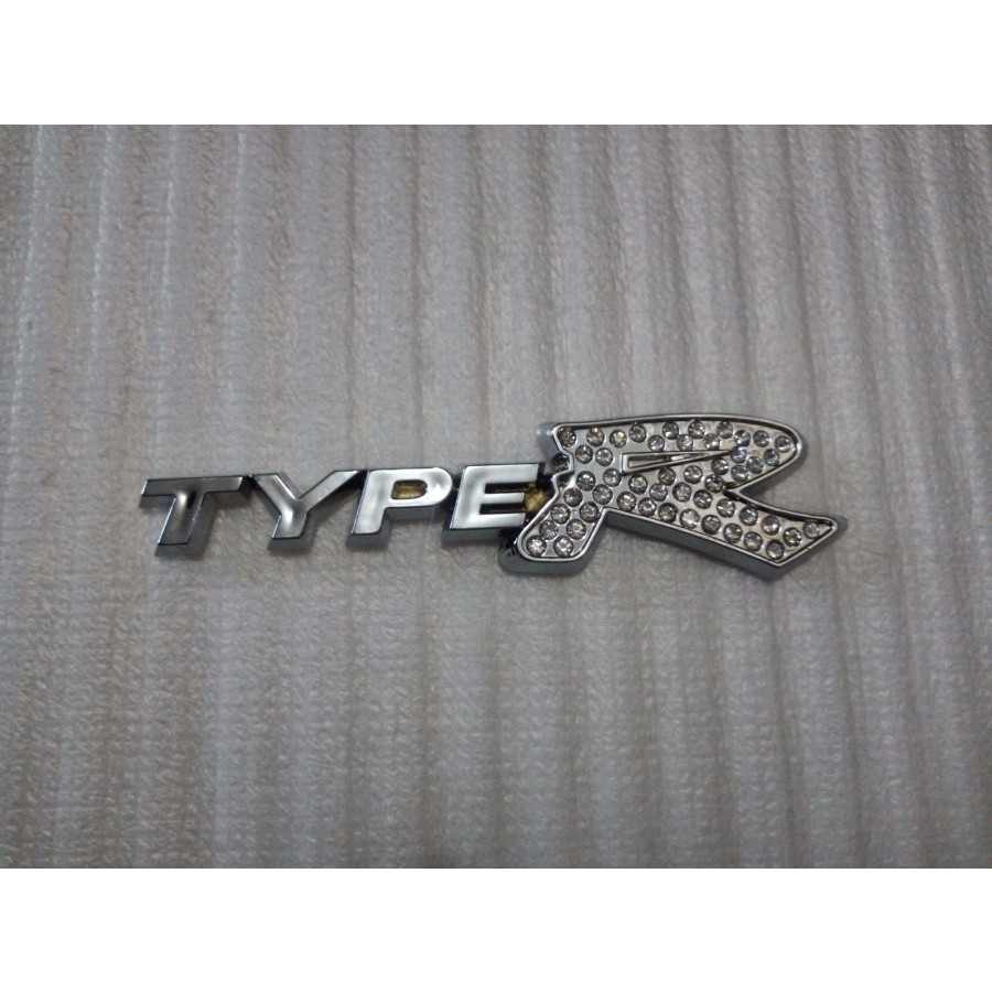 TYPE R สัญลักษณ์รถยนต์ Chrome / โลโก้