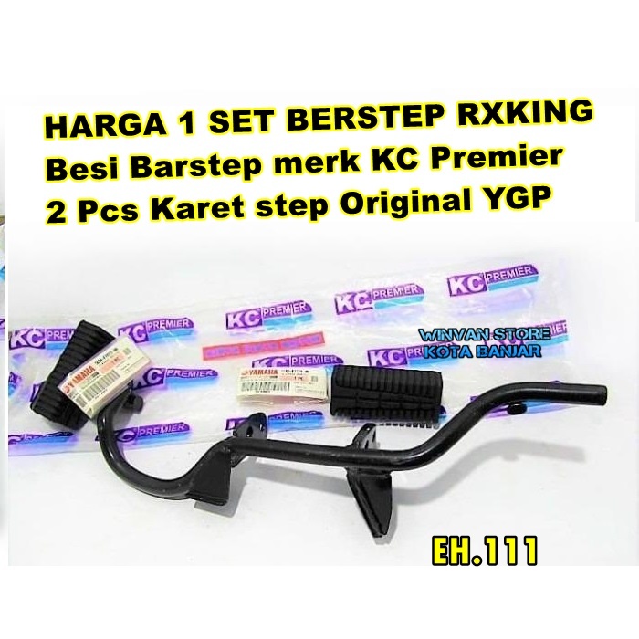 ด้านหน้า STEP BARSTEP BAR IRON RXKING RX KING RXK KC + ยาง YGP STEP ดั้งเดิม
