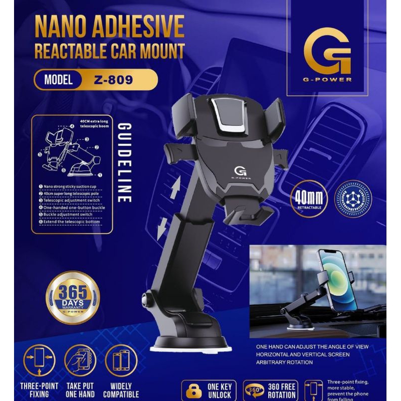 GPOWER Z-809 / Z809 ตัวยึดยึดรถยนต์