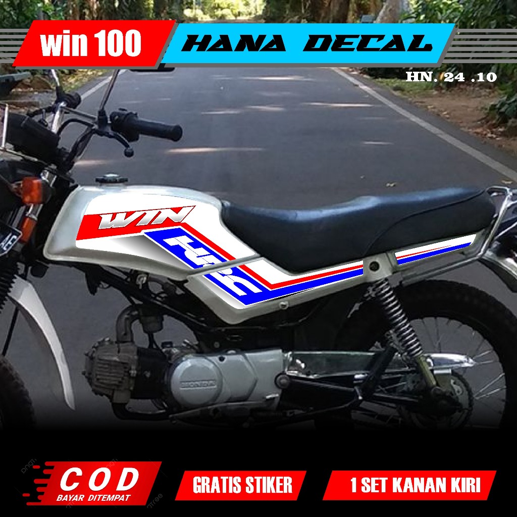 สติ๊กเกอร์ HONDA WIN 100 VARIATION STRIPING CODE 13