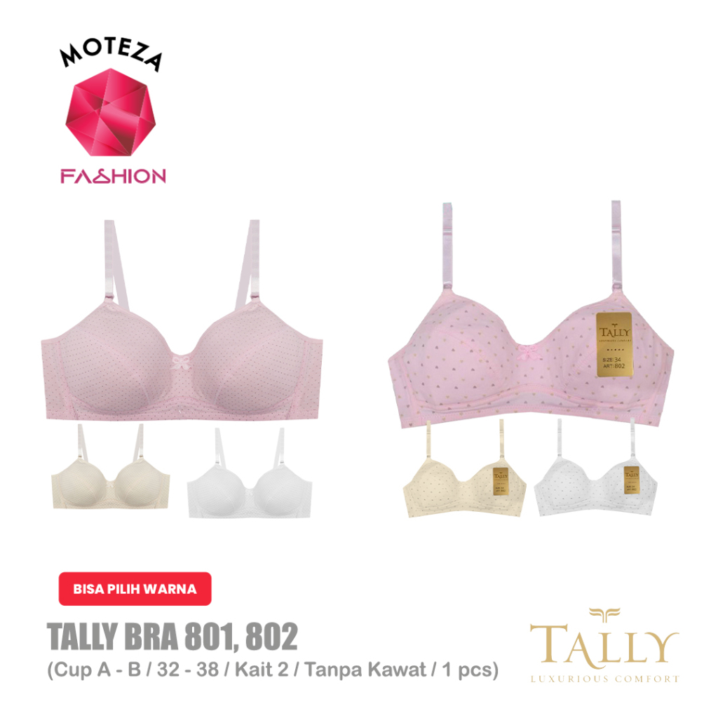 Tally 801; 802 Teen BRA Teen Teen Girl I Without Wire I Without Foam & Thin Foam I Size 32-38
