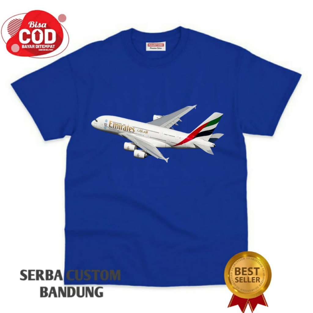 AIRBUS A380 EMIRATES PLANE KIDS เสื้อยืดพรีเมี่ยม
