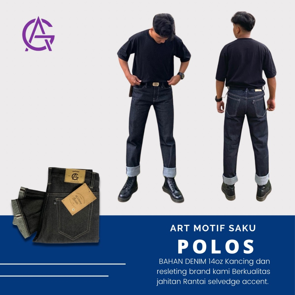 Selvedge DENIM/SELVEDGE DENIM ACCENT 15oz/ SELVEDGE DENIM กางเกงยีนส์/DENIM/กางเกงยีนส์ผู้ชาย