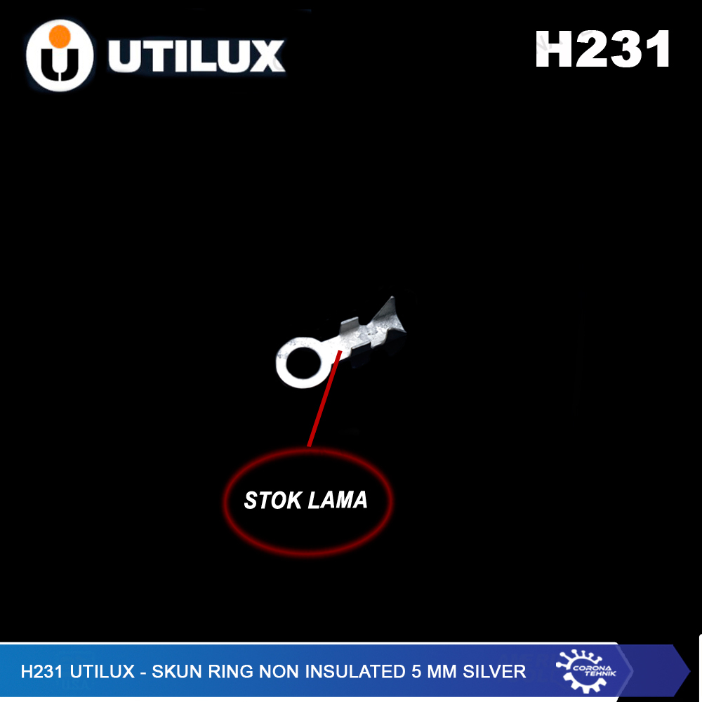 Skun Ring Non Insulated 5 mm สีเงิน - H231 Utilux