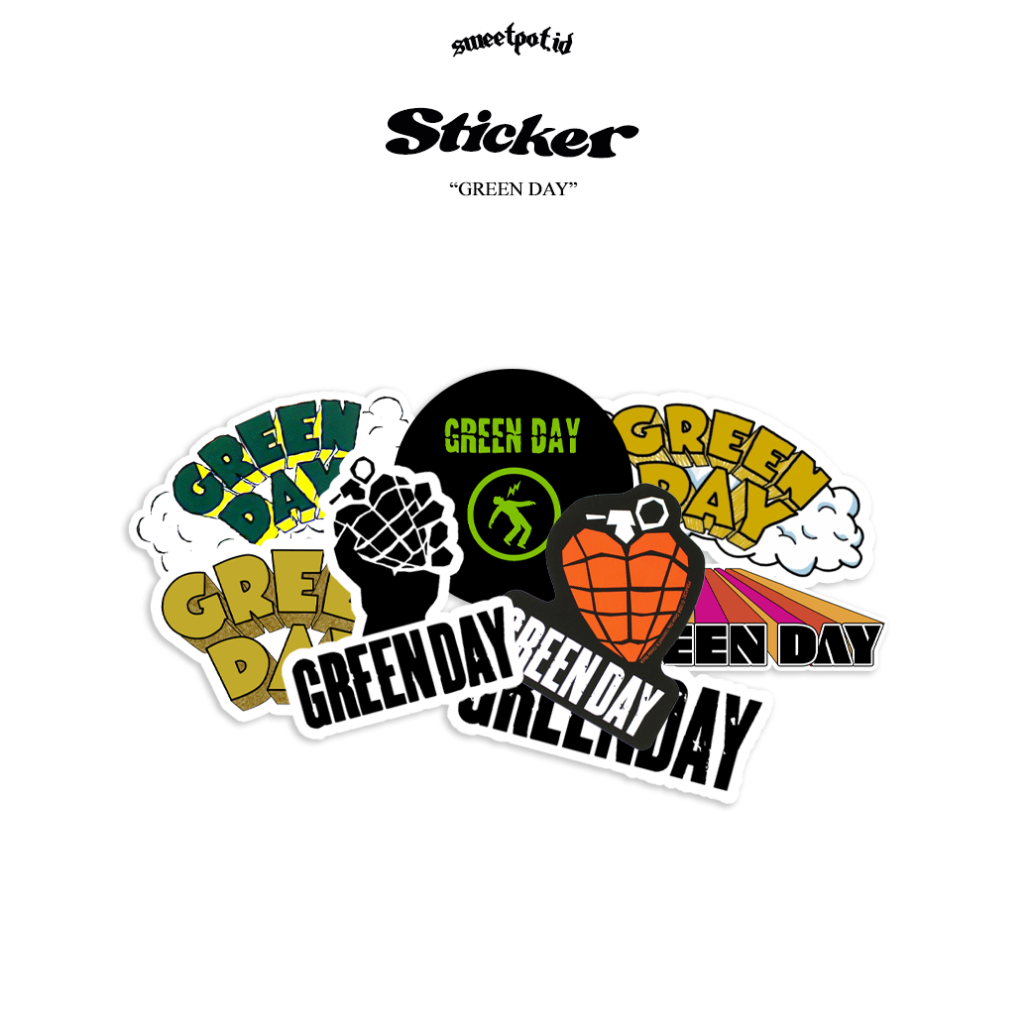 สติ๊กเกอร์รุ่นวันเขียว / สติ๊กเกอร์ PUNK / PUNK / HARDCORE / BIJIAN STICKER / สติ๊กเกอร์โลหะ / สติ๊ก