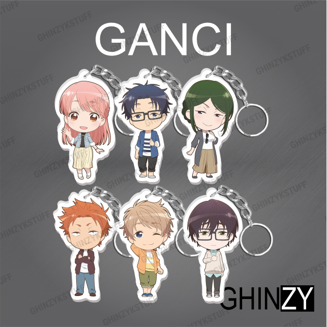GANTUNGAN Wotakoi พวงกุญแจอนิเมะอะคริลิค Series 4 Narumi Hirtaka Ghinzykstuff