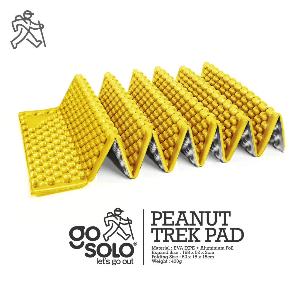 Go Solo Peanut Trek Pad - สีเหลือง
