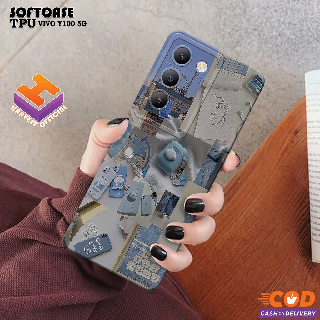 เคส HP VIVO Y100 5G 2024 - เคสแฟชั่นน่ารัก - เคส VIVO Y100 5G Softcase - กล้อง Pro - เคส VIVO Y100 5