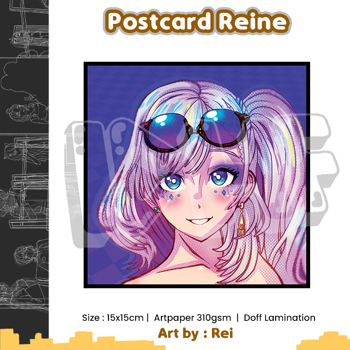 โปสการ์ด Reine - Hololive Poster - Rei