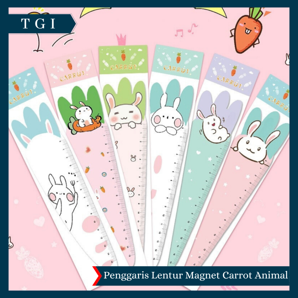 TGI - [2 ชิ้น] FLEXIBLE SCHOOL RULERS WITH UNIQUE MOTIFS FLEXIBLE RULERS พร้อมผลิตภัณฑ์ประดิษฐ์สุดน่