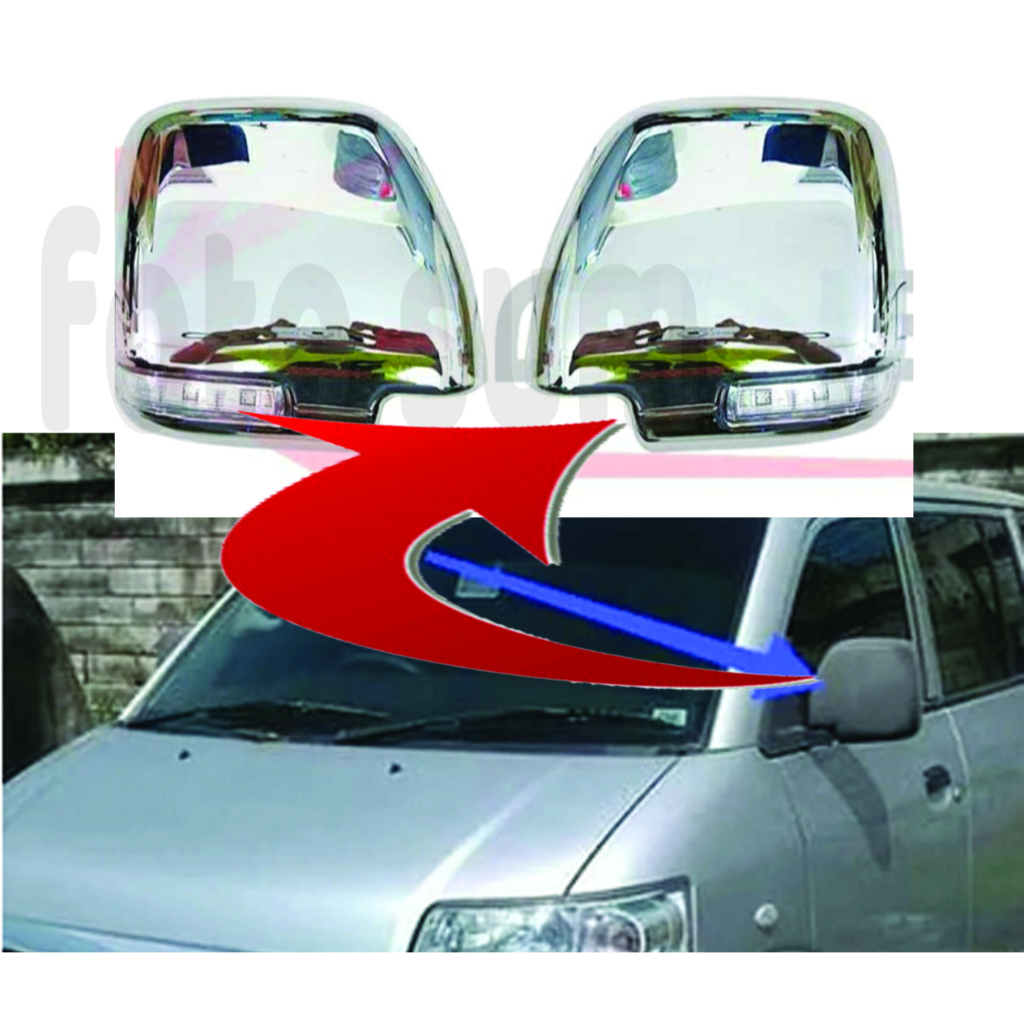 ฝาครอบกระจกมองหลังรถยนต์ Suzuki APV ARENA Lamp CHROM One SET 2 ชิ้น