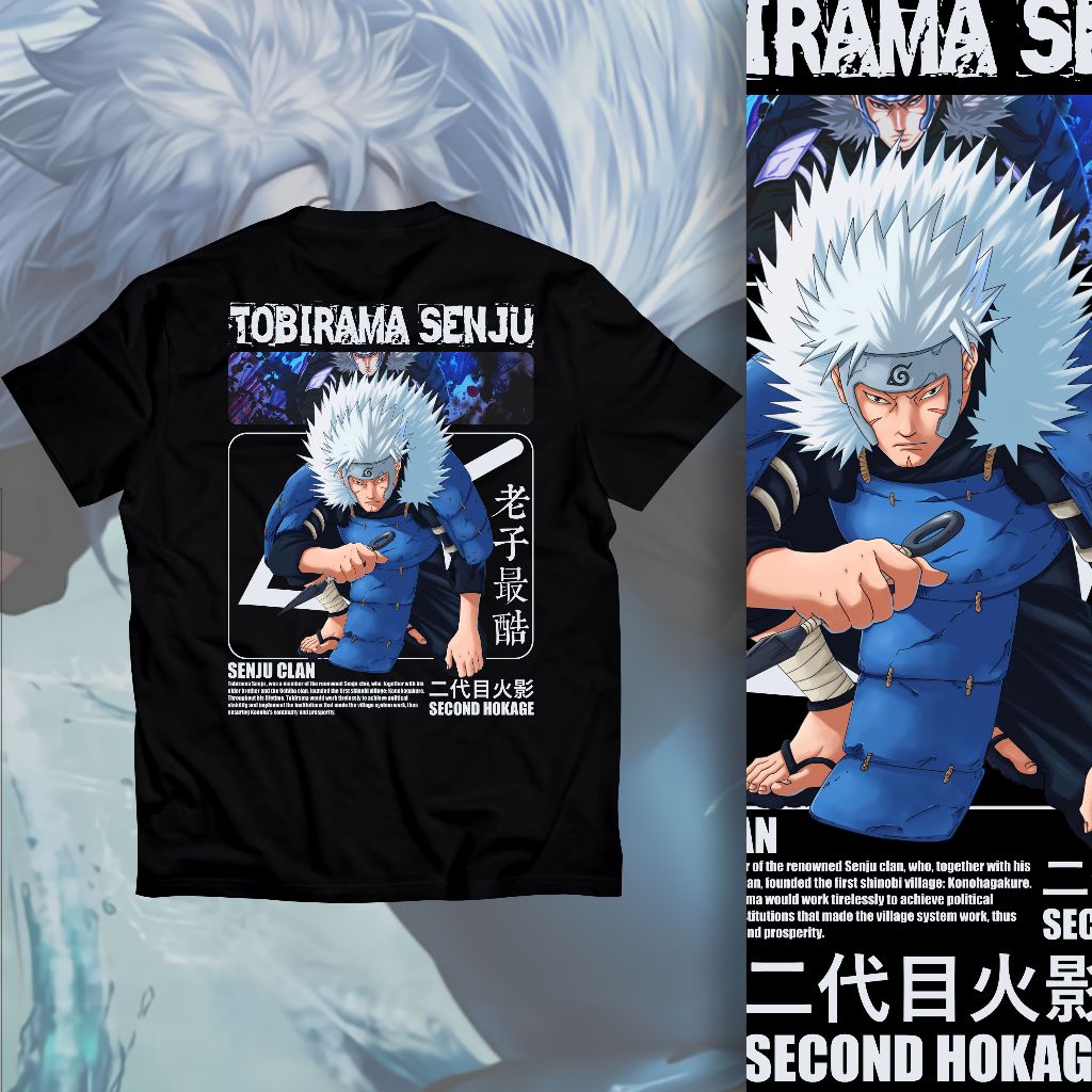 Tobirama SENJU NARUTO SHIPUDEN Anime T-Shirt 025NS- Anime T-Shirt - Anime T-Shirt - Oversize T-Shirt