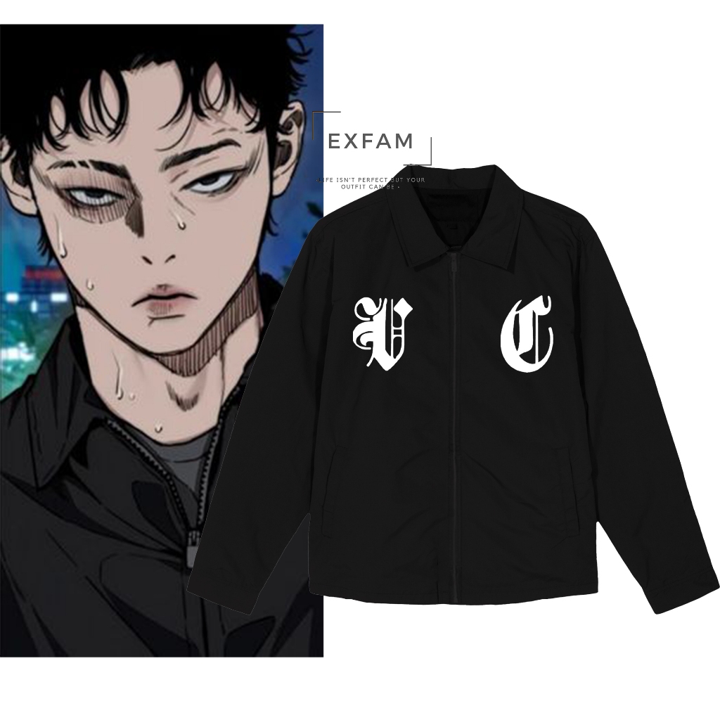 Sabbath Crew Hyuk Kwon Grim Reaper Set Wind Breaker Coach Jacket