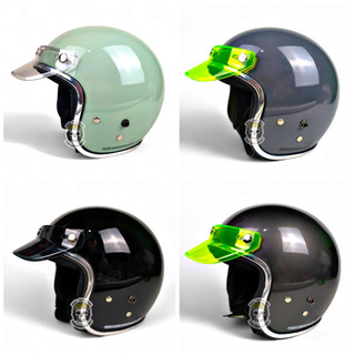Helm bogo pet transparan wanita dewasa pria retro sni