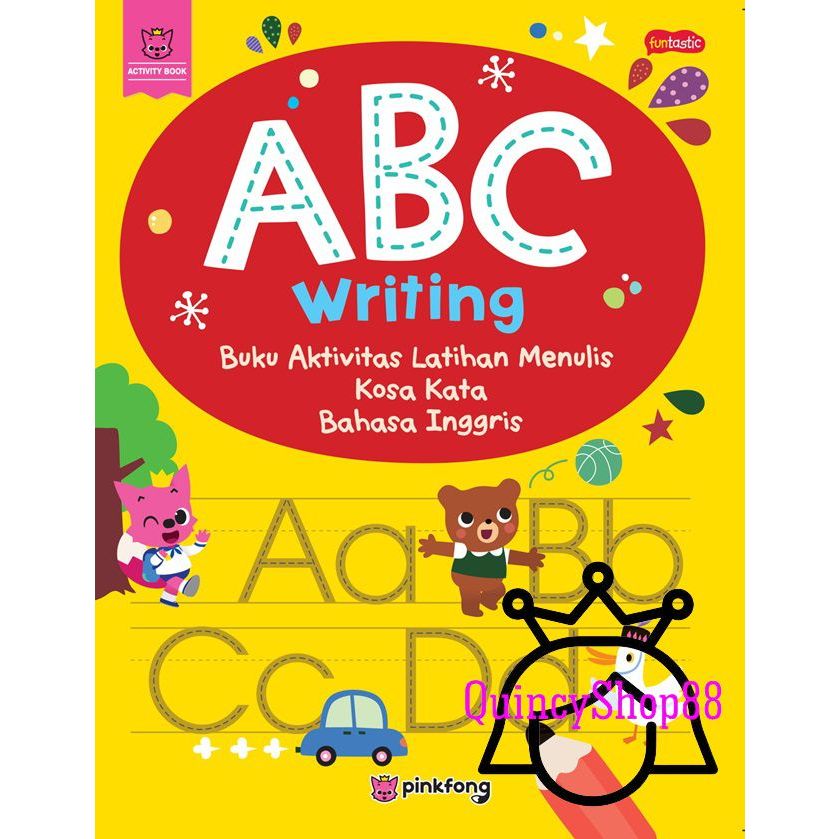 หนังสือกิจกรรมเด็ก Pinkfong "ฝึกเขียนคําศัพท์ภาษาอังกฤษ ABC Writing"