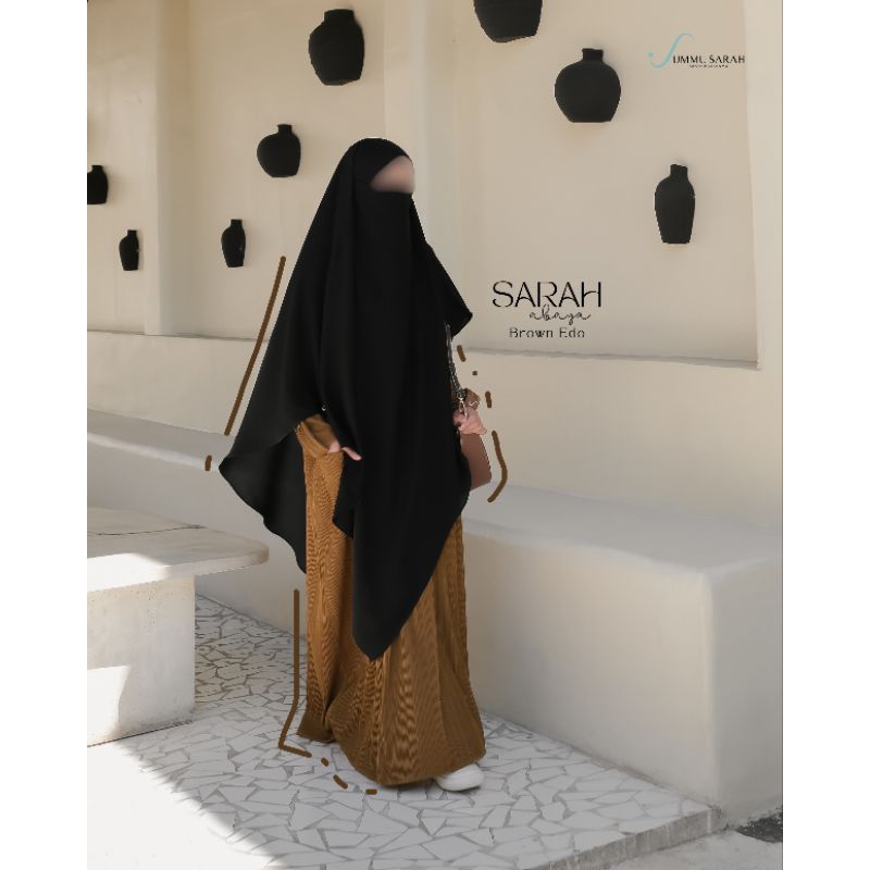 Sarah ABAYA | Nusaibah ABAYA | อืม Sarah | สีดํา | สั่งซื้อ | ผ้าถัก