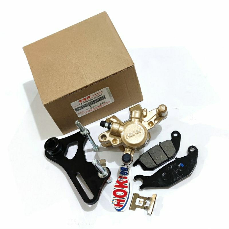 SATRIA FU150 แผ่นดิสก์ด้านหลังด้านหลัง NISSIN ดั้งเดิม CALIPER
