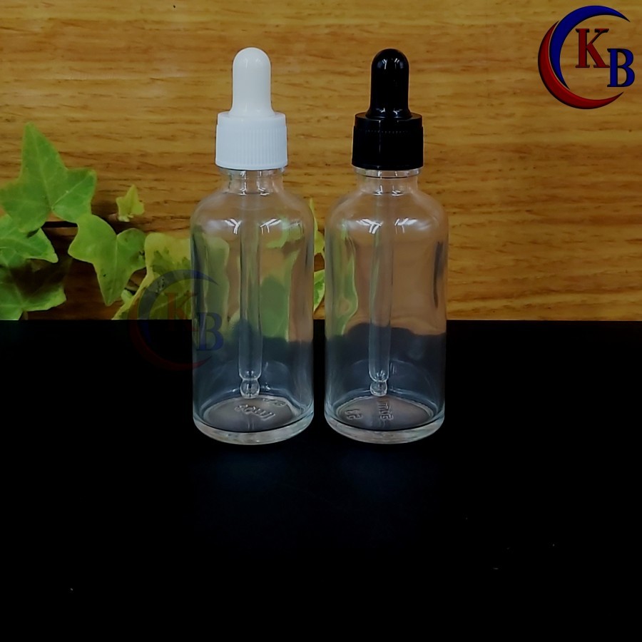 ขวด PIPETTE 50ML WITH NON-SEALED DROPS SERUM / 50ML THICK CLEAR GLASS BOTTLE