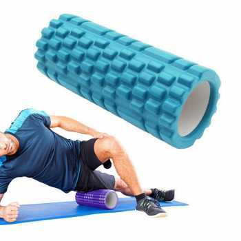 Rumble Roller Foam Yoga Massage Hollow Column EVA - H0031 - สีฟ ้ า