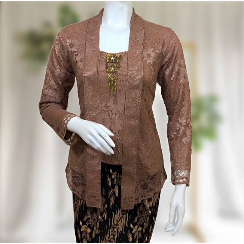 Brocade Kebaya / Modern Kebaya Set / แขนยาว Kubaru Kebaya สําหรับจบการศึกษาวัยรุ่น